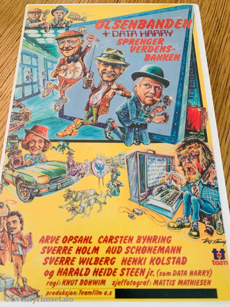 Olsenbanden + Data-Harry sprenger verdensbanken. VHS Big Box. VHS Big Box