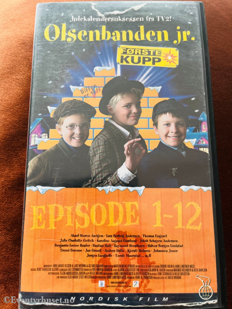 Olsenbanden Jr. Første Kupp. Episode 1-12. 2001. Vhs. Leiefilm. Vhs