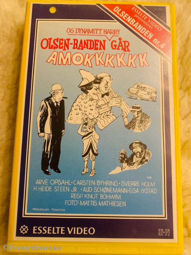 Olsenbanden Nr. 4. Og Dynamitt-Harry Går Amokk. 1973. Vhs Big Box. Box