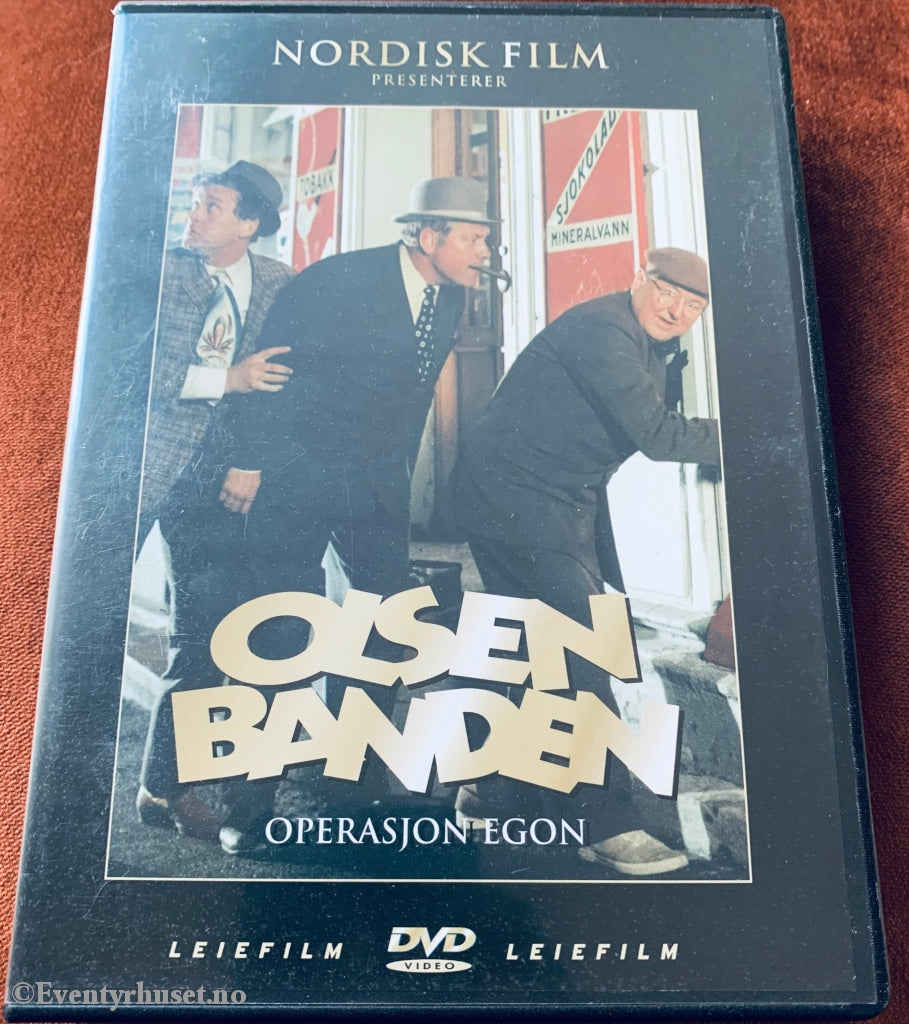 Olsenbanden. Vol. 01. Operasjon Egon. 1969. Dvd Leiefilm.