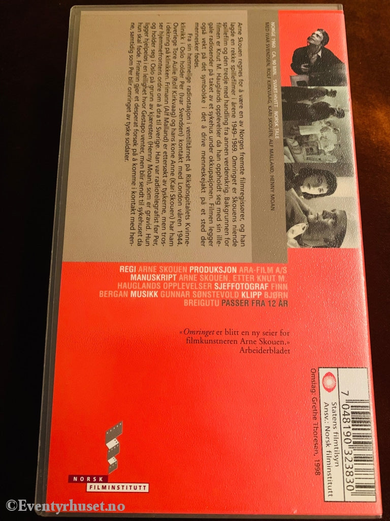 Omringet (Norske Klassikere). 1960. Vhs. Vhs