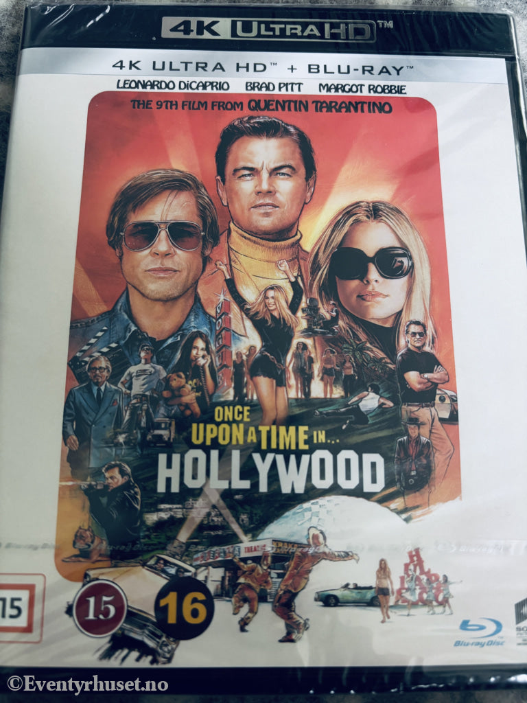 Once Upon a Time in Hollywood. 2019. 4K Ultra HD + Blu-ray. Ny i plast!