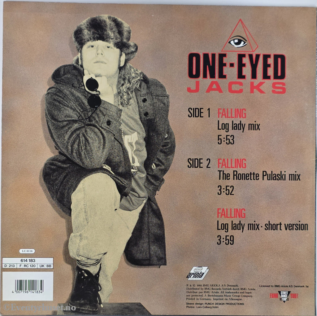 One-Eyed Jacks. 1990. Falling (The Twin Peaks Dance Mixes). LP.