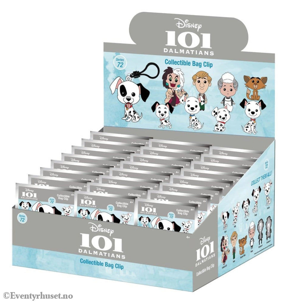 One Hundred and One Dalmatians 3D Foam Bag Clips Serie 72 Display (24) Fashion & Accessories
