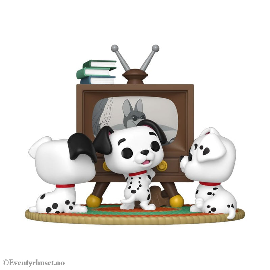 One Hundred and One Dalmatians POP Moment Vinyl Figures Rolly Patch & Lucky with TV 9 cm Collectibles