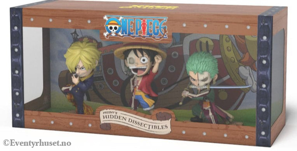 One Piece Freeny’s Hidden Dissectables Vinyl Figure Luffy Zoro and Sanji 10 cm Collectibles