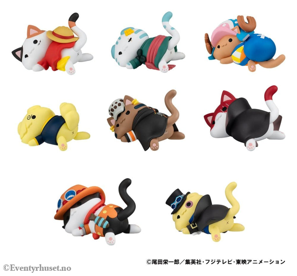 One Piece Mega Cat Project Trading Figure Egghead NyanPieceNyan! Stickie! 3 cm Assortment (8) Manga & Anime