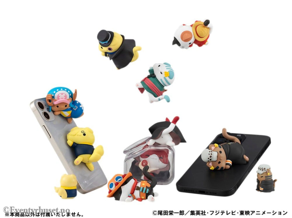 One Piece Mega Cat Project Trading Figure Egghead NyanPieceNyan! Stickie! 3 cm Assortment (8) Manga & Anime