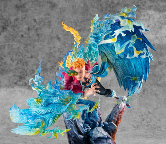One Piece P.O.P MAS Maximum PVC Statue Marco the Phoenix Leader of 1st group of Whitebeard Pirates 32 cm Manga & Anime