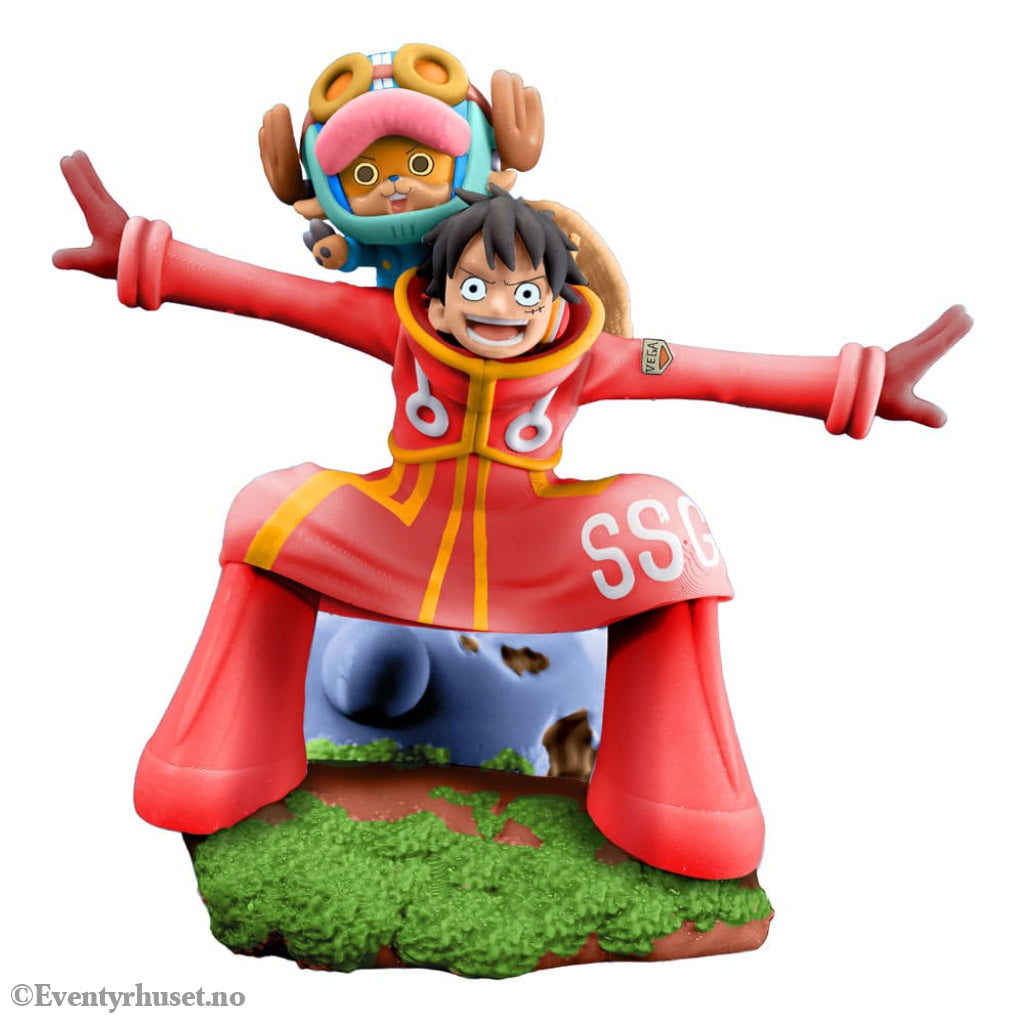 One Piece Petitrama PVC Mini Statue Logbox Re Birth Egghead Set 9 cm Manga & Anime