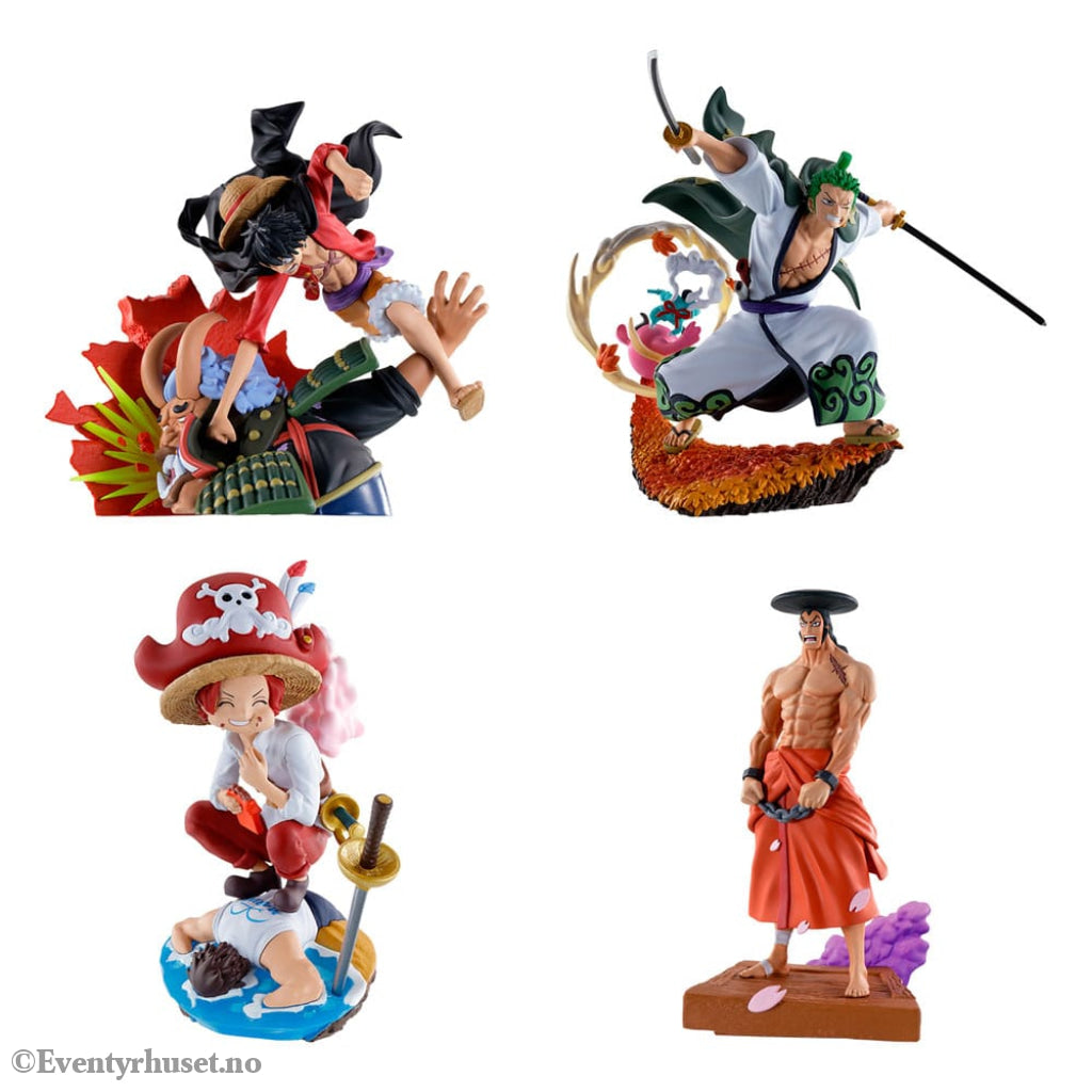 One Piece Petitrama PVC Mini Statue Logbox Re Birth Wano Kuni Vol. 1 Set 9 cm Manga & Anime