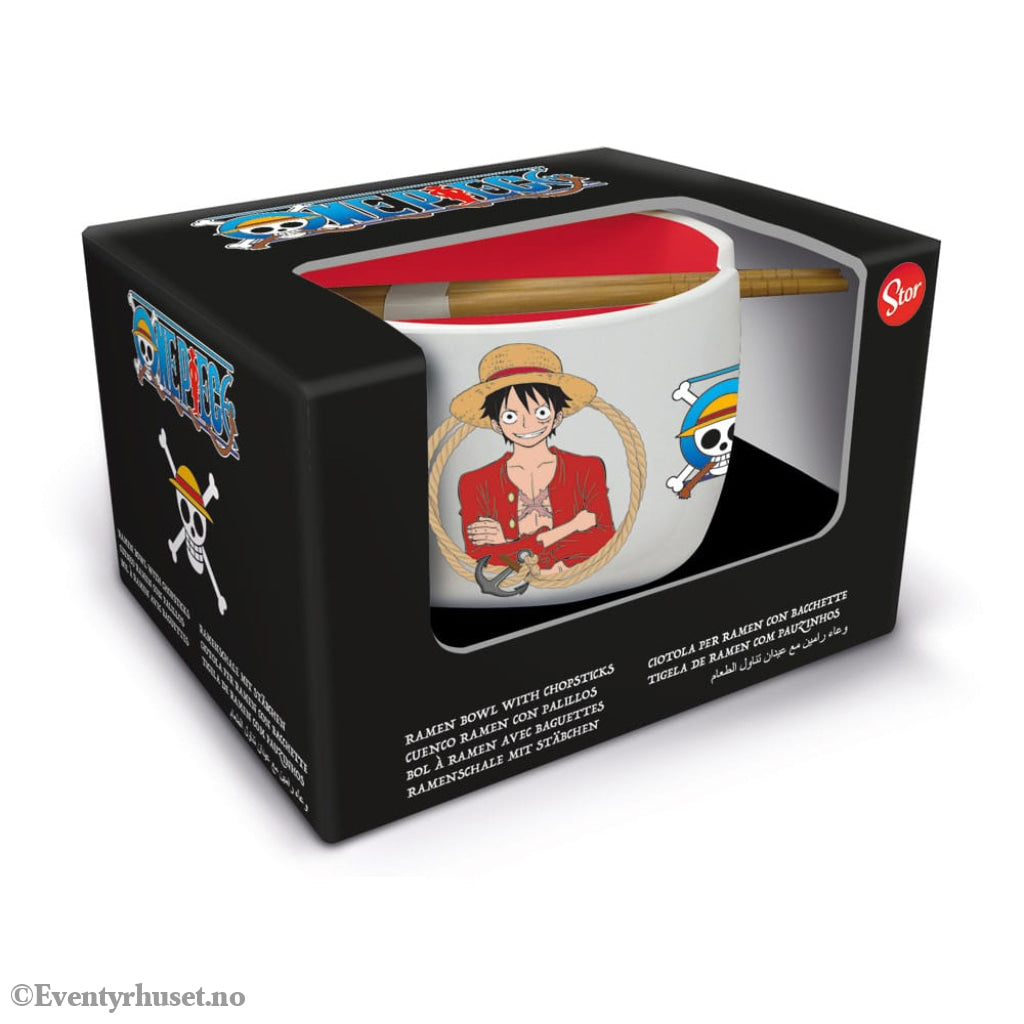 One Piece Ramen Bowl with Chopsticks Classic Manga & Anime