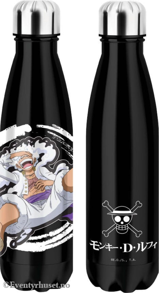 One Piece Thermo Water Bottle Luffy Gear 5 Black Home & Gifts