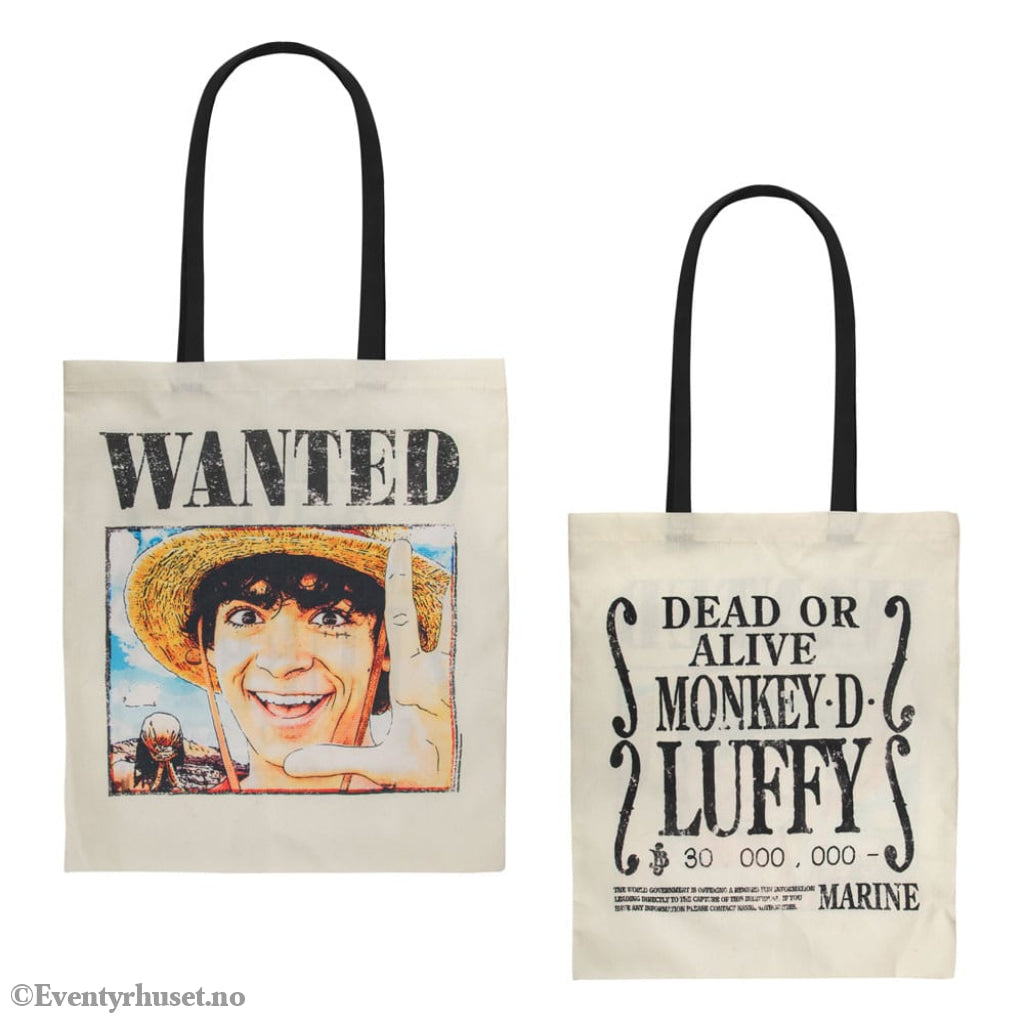 One Piece Tote Bag Wanted Luffy Fashion & Accessories