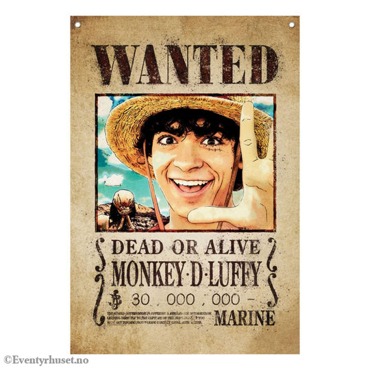 One Piece Wall Banner Luffy Wanted 120 x 85 cm Home & Gifts