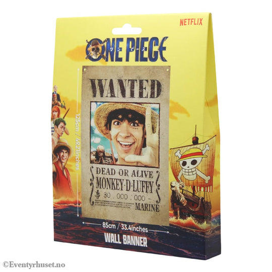 One Piece Wall Banner Luffy Wanted 120 x 85 cm Home & Gifts