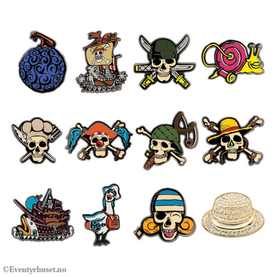 One Piece World Pin Badge Display Mystery Pin Badge (12) Fashion & Accessories