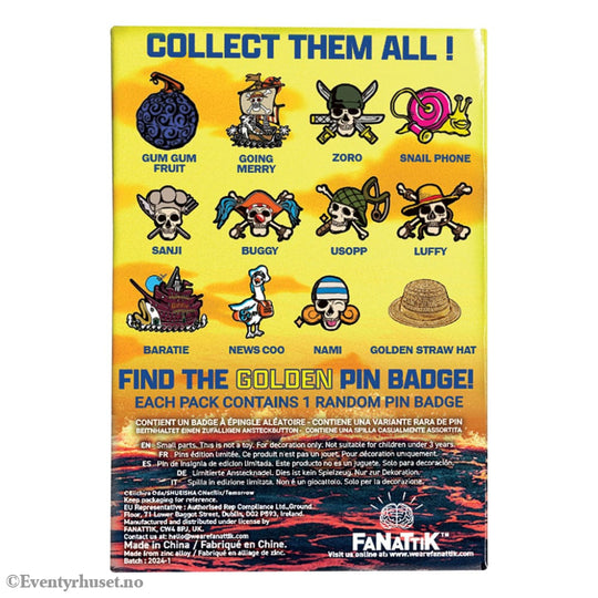 One Piece World Pin Badge Display Mystery Pin Badge (12) Fashion & Accessories
