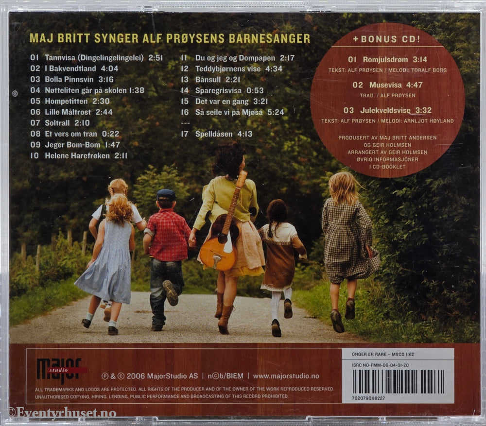 Onger er rare – Maj Britt Andersen. 2006. Lydbok på CD.