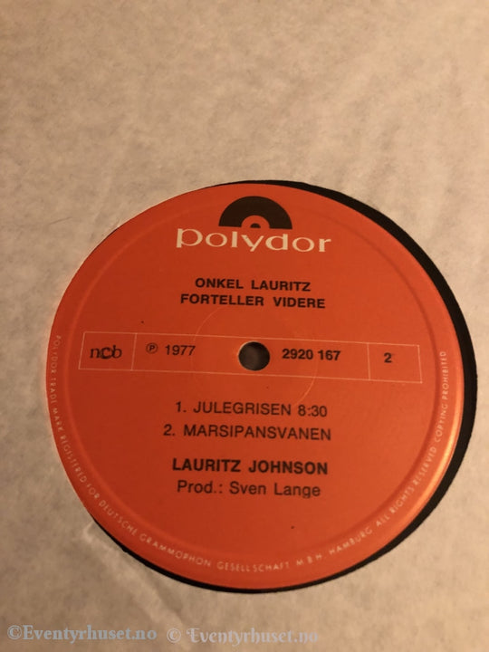 Onkel Lauritz Forteller Videre. 1977. Lp. Lp Plate