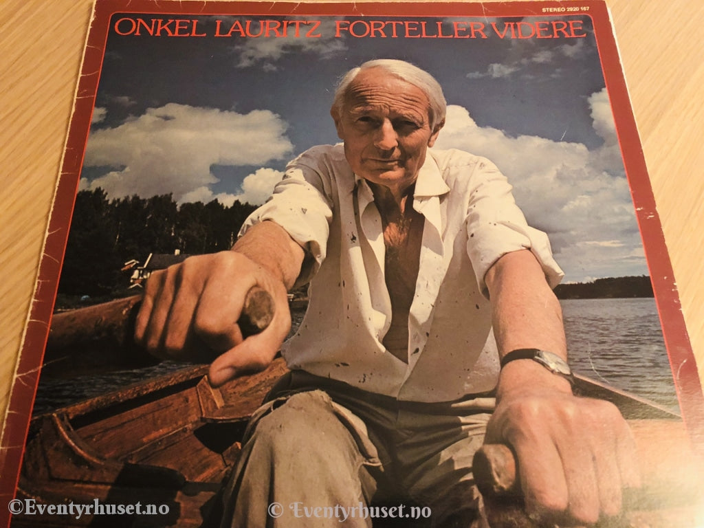 Onkel Lauritz Forteller Videre. 1977. Lp. Lp Plate