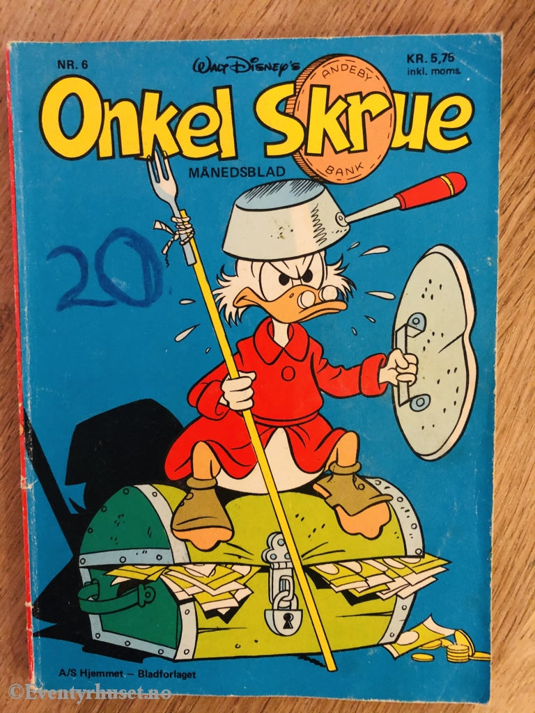 Onkel Skrue Månedsblad. 1978/06. Tegneserieblad