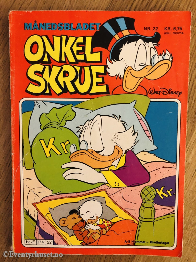 Onkel Skrue Månedsblad. 1978/22. Tegneserieblad