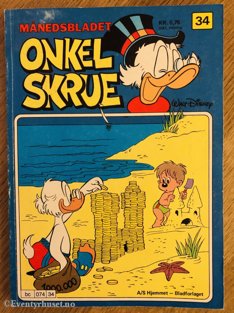 Onkel Skrue Månedsblad. 1979/34. Tegneserieblad