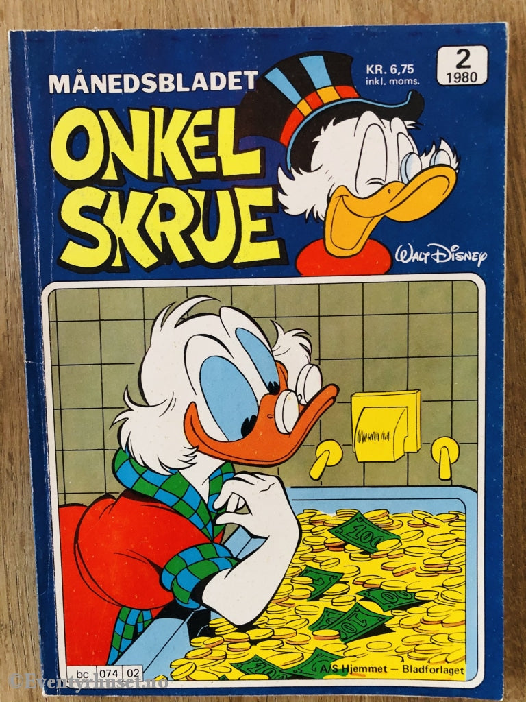 Onkel Skrue Månedsblad. 1980/02. Tegneserieblad