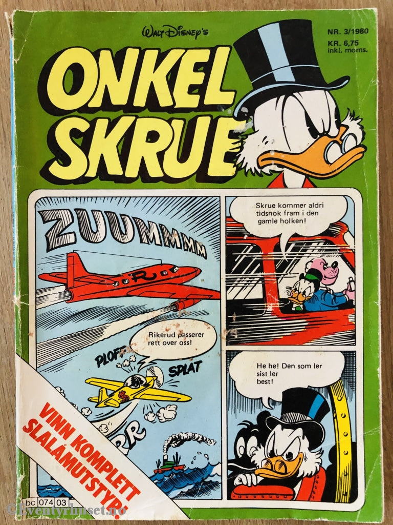 Onkel Skrue Månedsblad. 1980/03. Tegneserieblad