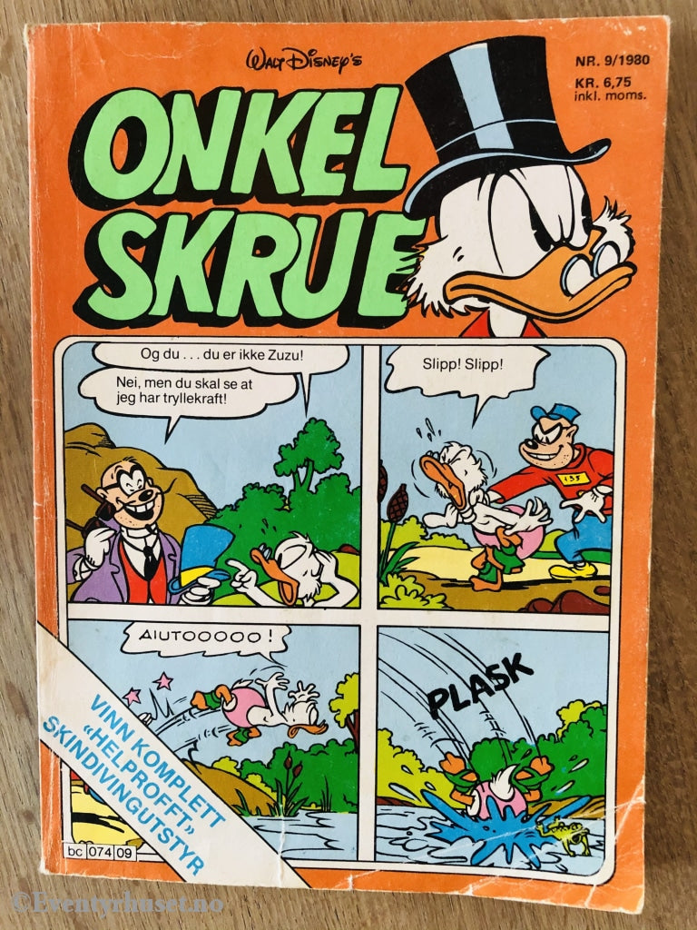 Onkel Skrue Månedsblad. 1980/09. Tegneserieblad