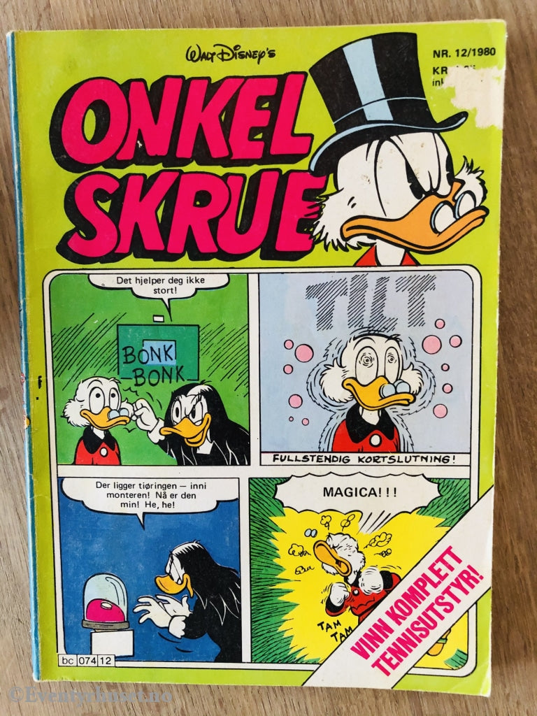 Onkel Skrue Månedsblad. 1980/12. Tegneserieblad