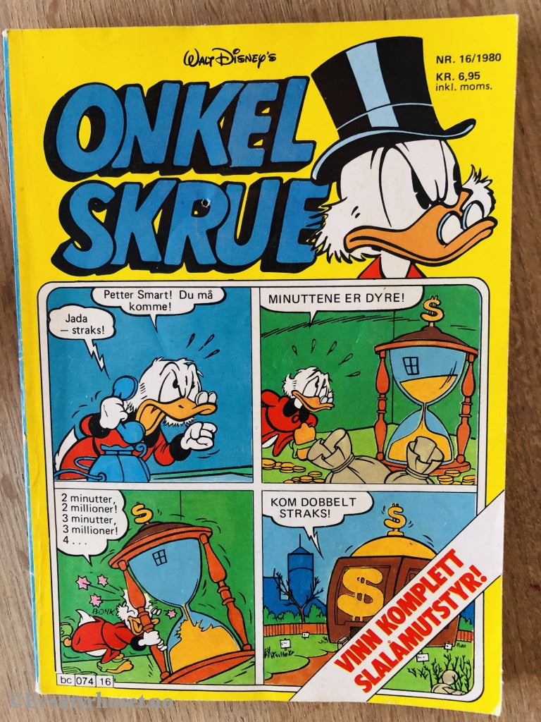 Onkel Skrue Månedsblad. 1980/16. Tegneserieblad