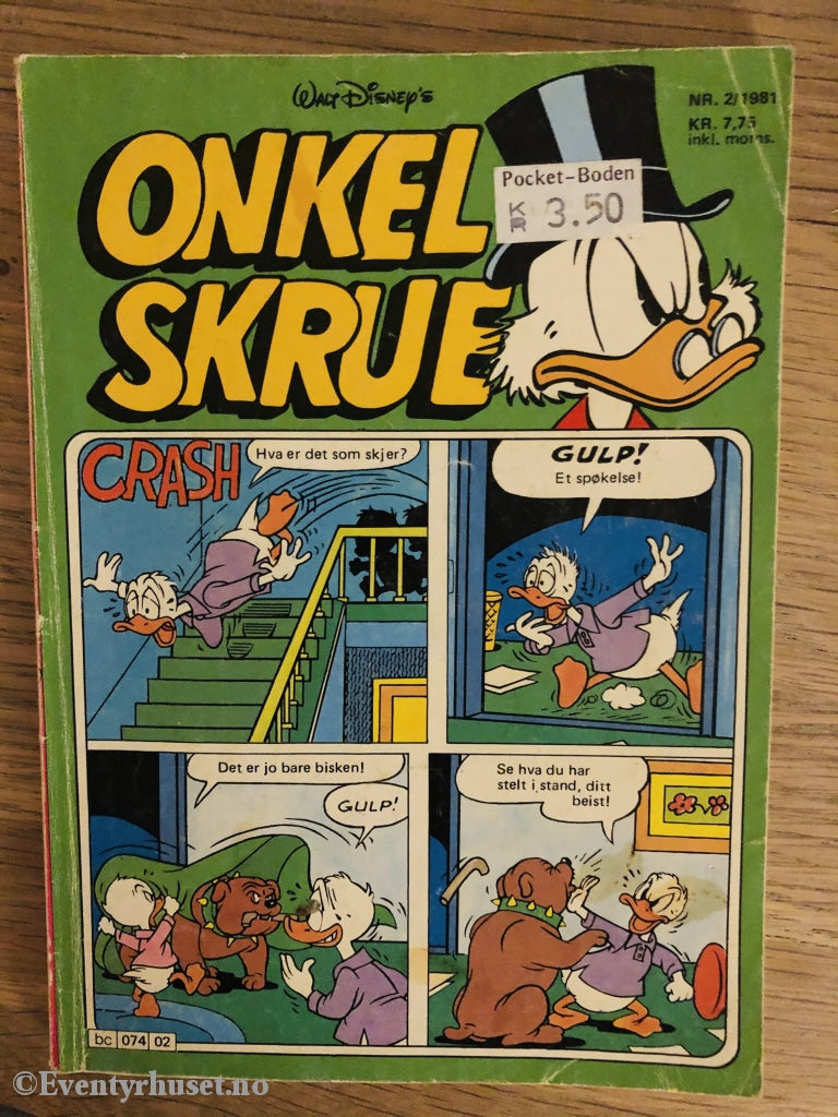 Onkel Skrue Månedsblad. 1981/02. Tegneserieblad