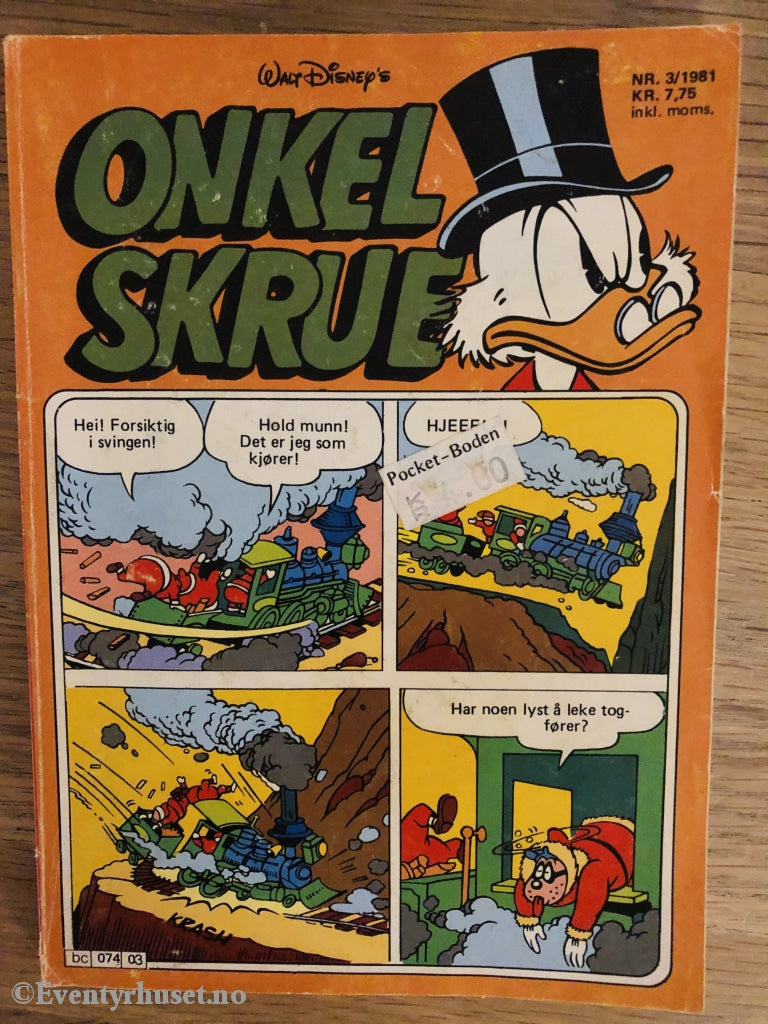 Onkel Skrue Månedsblad. 1981/03. Tegneserieblad
