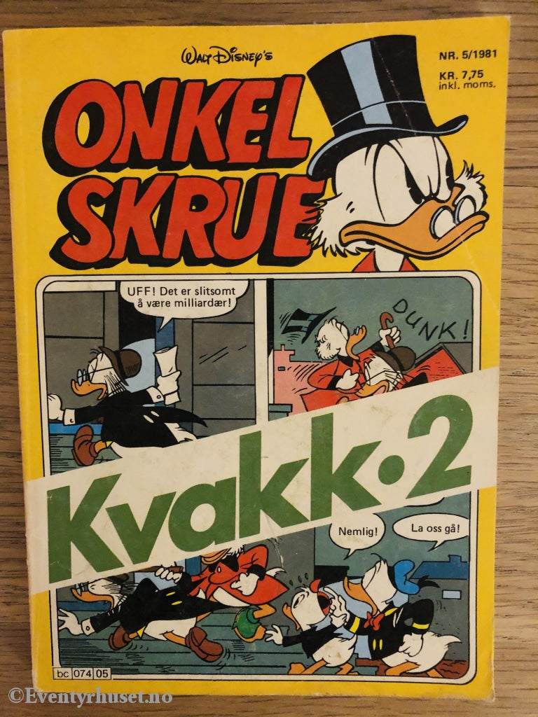 Onkel Skrue Månedsblad. 1981/05. Tegneserieblad