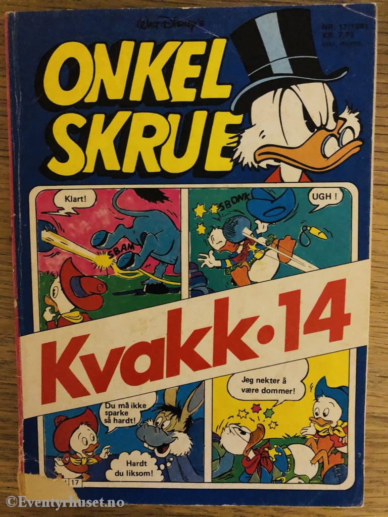 Onkel Skrue Månedsblad. 1981/17. Tegneserieblad