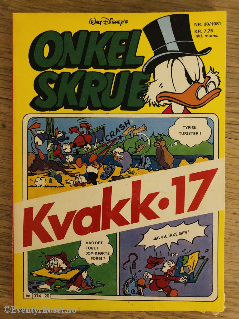 Onkel Skrue Månedsblad. 1981/20. Tegneserieblad