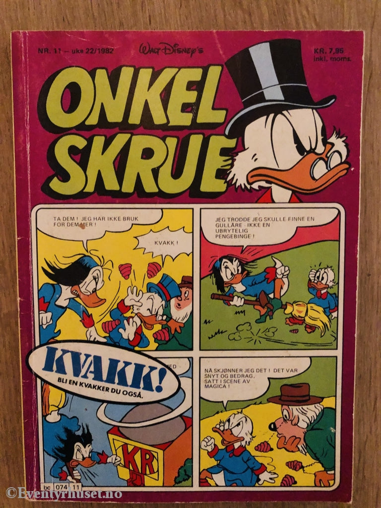 Onkel Skrue Månedsblad. 1982/11. Tegneserieblad