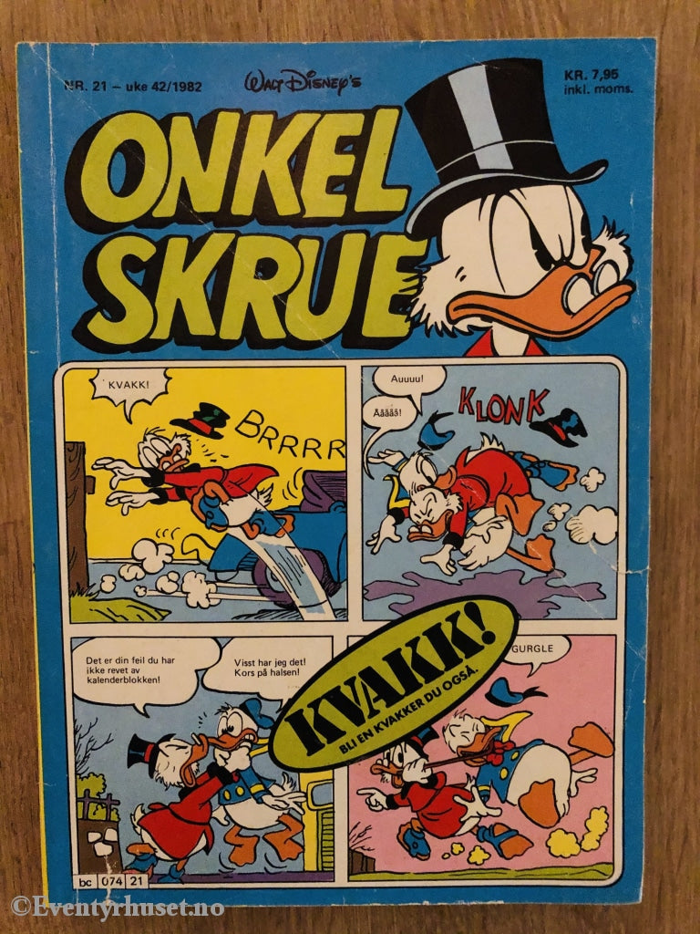 Onkel Skrue Månedsblad. 1982/21. Tegneserieblad