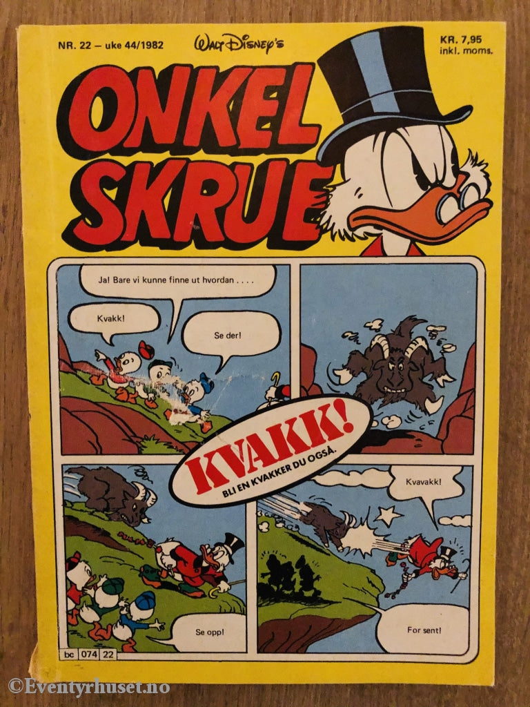 Onkel Skrue Månedsblad. 1982/22. Tegneserieblad