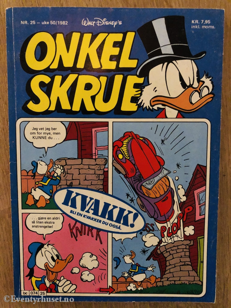 Onkel Skrue Månedsblad. 1982/25. Tegneserieblad
