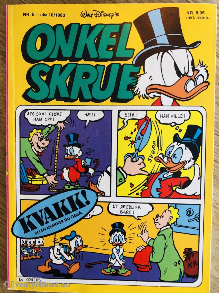 Onkel Skrue Månedsblad. 1983/05. Tegneserieblad