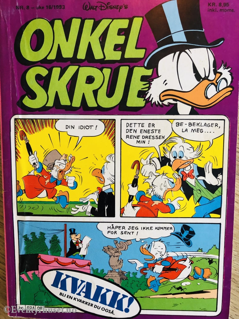Onkel Skrue Månedsblad. 1983/08. Tegneserieblad