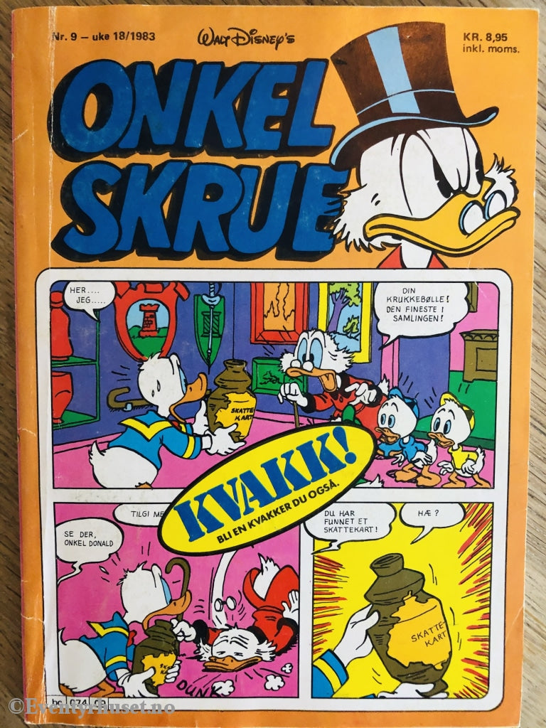 Onkel Skrue Månedsblad. 1983/09. Tegneserieblad
