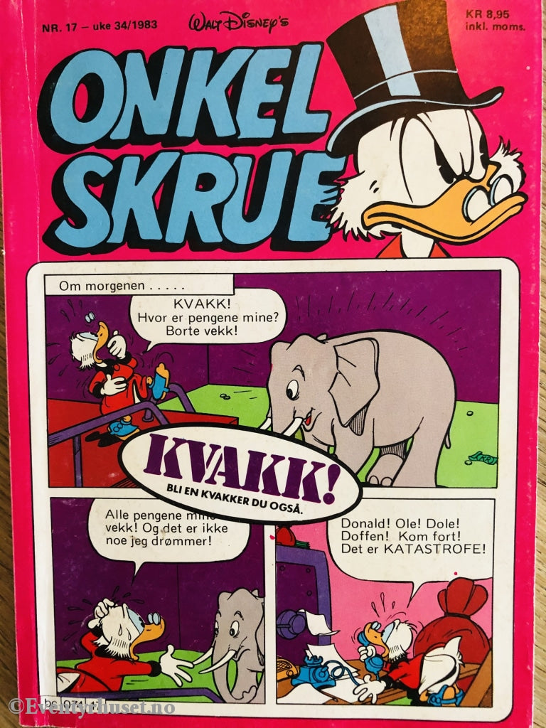 Onkel Skrue Månedsblad. 1983/17. Tegneserieblad