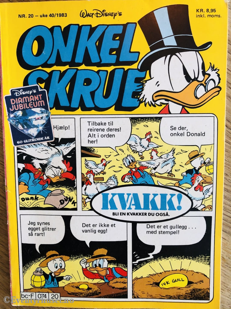 Onkel Skrue Månedsblad. 1983/20. Tegneserieblad