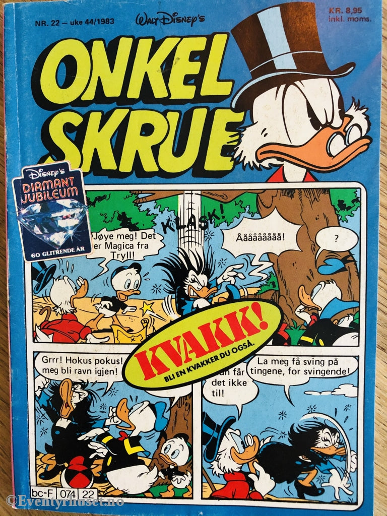 Onkel Skrue Månedsblad. 1983/22. Tegneserieblad