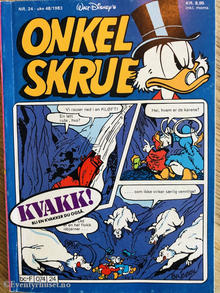 Onkel Skrue Månedsblad. 1983/24. Tegneserieblad