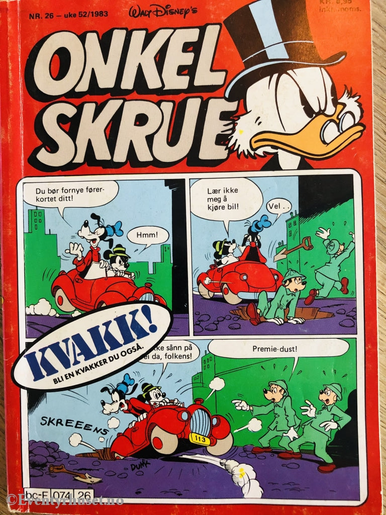 Onkel Skrue Månedsblad. 1983/26. Tegneserieblad